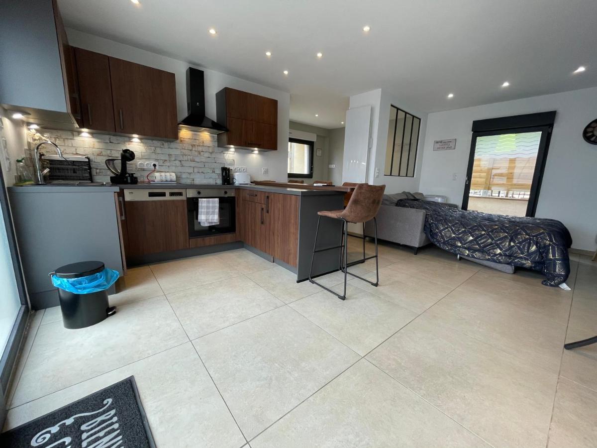 Studio Loft Du Lac Avec Terrasse Avec Vue Sur Le Lac Et La Motte Apartment Vaivre-et-Montoille Luaran gambar